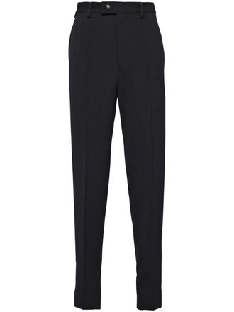 Prada Pantalon met toelopende pijpen - Zwart