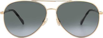 Jimmy Choo London Dark Grey Gradient Pilot Ladies Sunglasses DEVAN/S 0RHL/9O 59