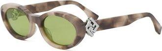 Fendi Diamonds Brillen met Premium Kwaliteit - Dames - Zonnebrillen - Veelkleurig - 53 MM - Accessoires