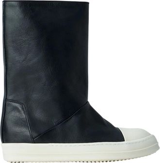 Rick Owens Hoge Leren Laarzen - Heren - Hoge Laarzen - Zwart - 41 EU - Leer - Schoenen