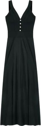 Pain De Sucre Ralia 45 Robe - Dames - Maxi kleedjes - Zwart - S - Kleedjes