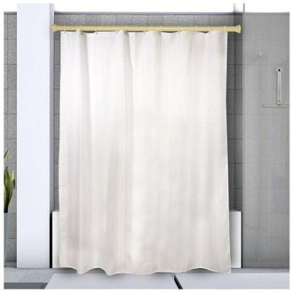 Spirella Barra Para Cortina De Ducha O Ba&ntilde;era Extensible Sin Taladrar En Aluminio Kreta 125-220cm Oro Spirella