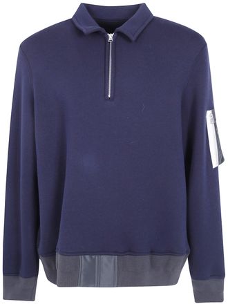 sacai Polo Shirt Zipper Sponge Sweat