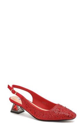 Lady Couture Ronda Slingback Pump in Red at Nordstrom Rack, Size 10