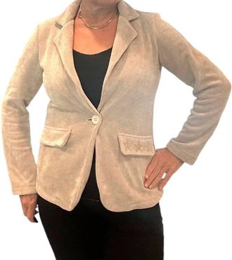 Made in Italy Star Authority Jacket In Beige