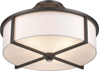 Livex Lighting Livex Wesley 3-Light Bronze Ceiling Mount