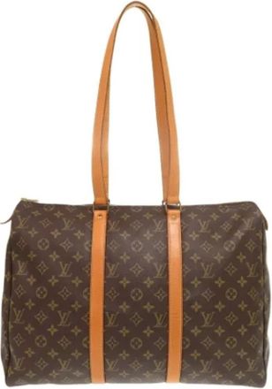 Louis Vuitton Tweedehands Canvas Louis Vuitton tassen - Dames - Vintage Shopper - Bruin - ONE Size - Vintage