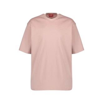 Diesel T-Shirts, female, Pink, Size: XL T-Boggy T-shirt