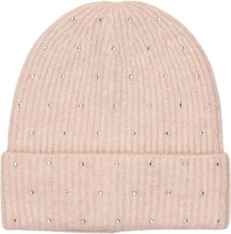 Only Gebreide Wolmix Muts - Dames - Hoeden - Roze - ONE Size - Wol - Accessoires