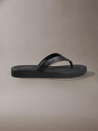 Calvin Klein Alonso - Leren teenslippers