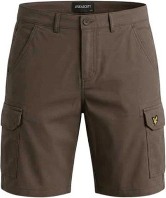 Lyle & Scott Heren, Korte broeken, Bruin, Maat: W34 Katoen