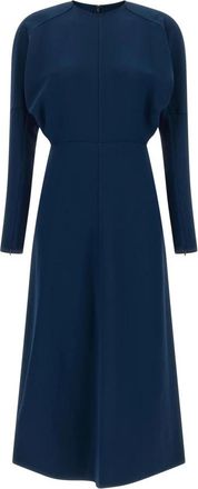 Victoria Beckham Jurken - Dames - Casual kleedjes - Blauw - M - Leer - Kleedjes
