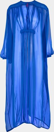 Les Vacances d'Irina The Hazy Nipple Silk Long Dress One Size
