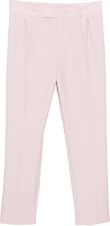 Alexander McQueen pleated-detail trousers - men - Wool/Cupro/Mohair - 48 - Pink