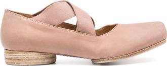 Uma Wang Pink Leather Ballet Flats
