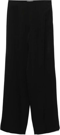 Loulou Studio Broek - Dames - Wijde Broeken - Zwart - M - Broeken