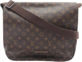 Louis Vuitton Pre-owned Cross Body Bags, female, Brown, Size: ONE SIZE Pre-owned Messenger Beaubourg MM Monogram Shoulder Bag