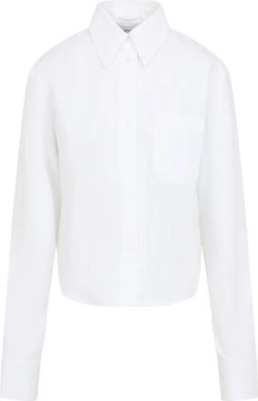 Sportmax Ceppo Shirt - Dames - Overhemden - Wit - S - Katoen - Overhemden