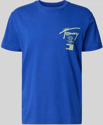 Tommy Jeans Regular Fit T-Shirt aus reiner Baumwolle in Royal, Gr&ouml;&szlig;e XXL
