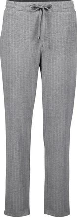 Betty & Co Broeken, Dames, Grijs, XL, Stretchbroek met krijtstreep