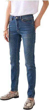 Summum 4S2748-5127 Tapered Jeans - Dames - Slim Fit Jeans - Blauw - S - Katoen - Jeans