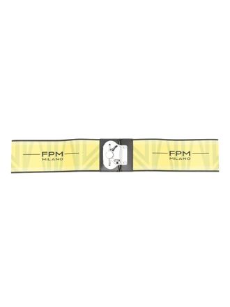 FPM Milano Butterfly elasticated-belt S - unisex - Polyester/Metal/Calf Leather - One Size - Yellow