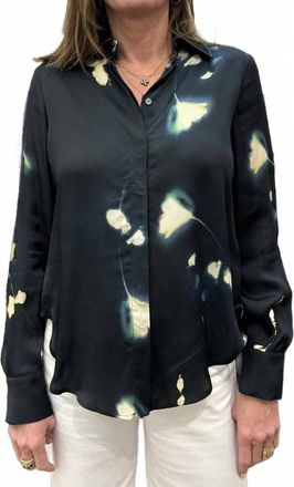 Beatrice Abstract Floral Blouse In Blue