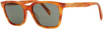 Celine Tortoiseshell Square-frame Sunglasses - Green