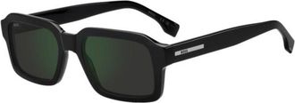 BOSS Black acetate sunglasses with green gradient lenses