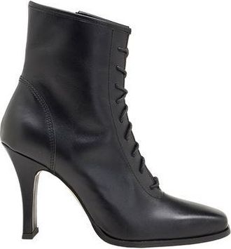 8 by YOOX LEATHER SQUARE-TOE ANKLE BOOTS