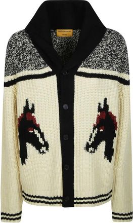 Guest In Residence Rodeo Cardigan - Heren - Vesten - Beige - L - Wol - Truien & Vesten