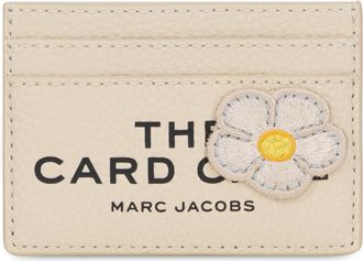 Marc Jacobs Womens Card Holder The Camp Patchwork White Calfskin Wallets & Purses
