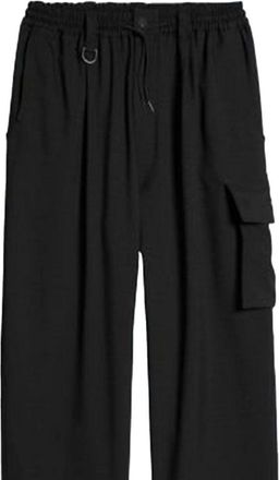 Yohji Yamamoto Side Flap Pocket Cargo Pants - Black