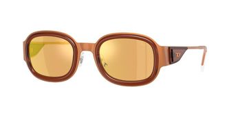 Diesel DL1020 10467J Mens Sunglasses Orange Size 49