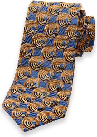 Paul Fredrick Circles Woven Silk Tie