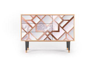 StoryZ Aparador rosa claro 3 cajones y 1 puerta L 115 cm