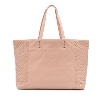 Bottega Veneta Geweven Leren Tote Bag