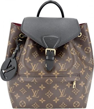 Louis Vuitton Black Brown Monogram Backpack (Pre-Owned)