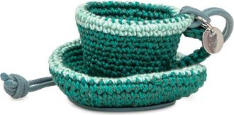 J.W.Anderson Theekop Bedel - Heren - Sleutelhangers & Tashangers - Groen - ONE Size - Katoen - Accessoires