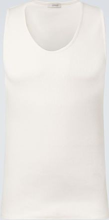 Christophe Lemaire Cotton and linen tank top