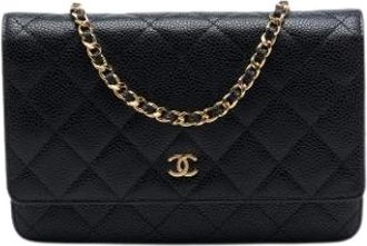 Chanel Pre-owned Wallet on Chain - Dames - Vintage Schoudertas - Zwart - ONE Size - Vintage