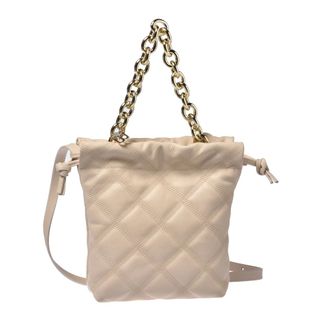 Baldinini Handbags, female, Beige, ONE SIZE, Quilted Leather Handbag