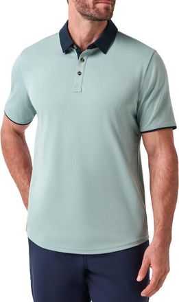 Travis Mathew All Day Social Club Contrast Collar Cotton Blend Polo Shirt in Arona at Nordstrom, Size Xx-Large