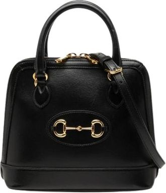 Gucci Pre-owned Horsebit 1955 Satchel - Dames - Vintage Handtas - Zwart - ONE Size - Leer - Vintage