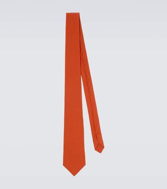 Saint Laurent Corbata de seda