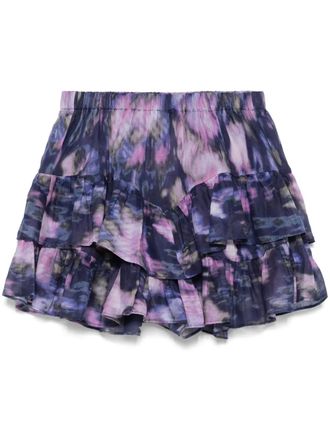 Isabel Marant Jocadia shorts - women - Cotton/Organic Cotton - 40 - Purple