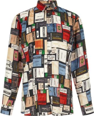 Moschino Multicolor Regular Logo Shirt