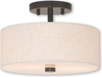 Livex Lighting Livex Meridian 2-Light English Bronze Ceiling Mount
