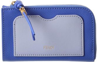 Fendi Fendi Ff Diamond Leather Coin Purse