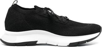 Gianvito Rossi sock-style low-top sneakers - men - Fabric/Polyurethane/Rubber - 40.5 - Black